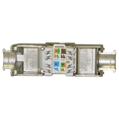 XtendLan Keystone jack RJ45, zaklapávací, CAT6A, STP, instalace bez nástrojů