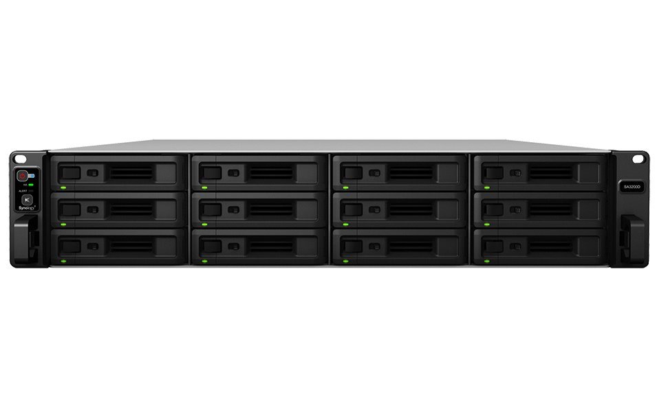 Synology SA3200D   2U, 12x SAS, 16GB RAM, , 4x Gb LAN, 2x 10Gb LAN, 2x PCIe