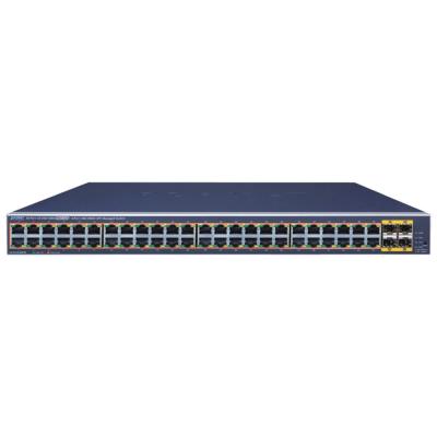 Planet GS-4210-48P4S PoE switch L2/L4, 48x 1000Base-T, 4x SFP, Web/SNMPv3, extend 10Mb/s, 802.3at 400W