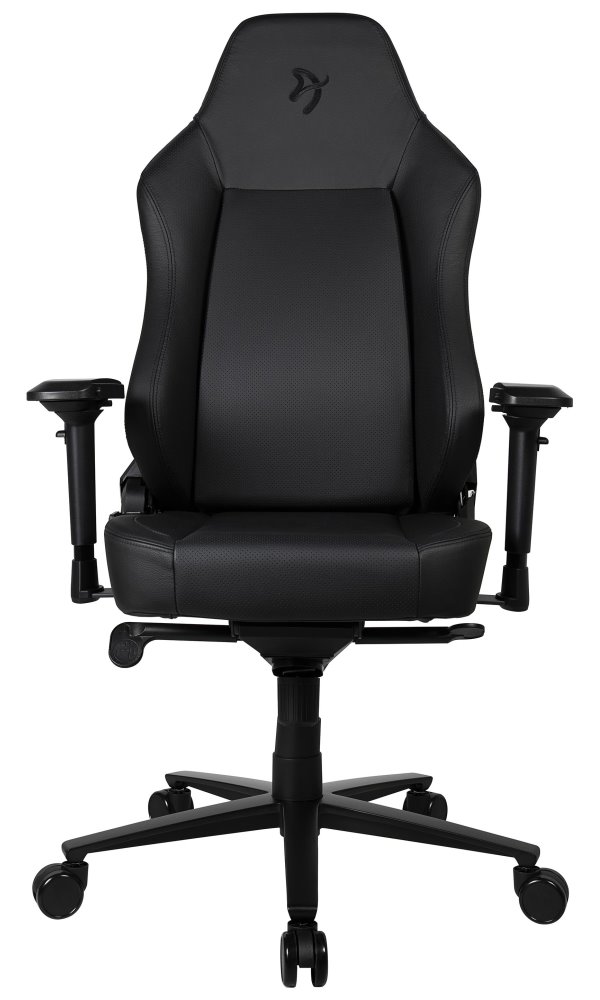 AROZZI herní židle PRIMO Full Premium Leather Black/ 100% přírodní italská kůže/ černá