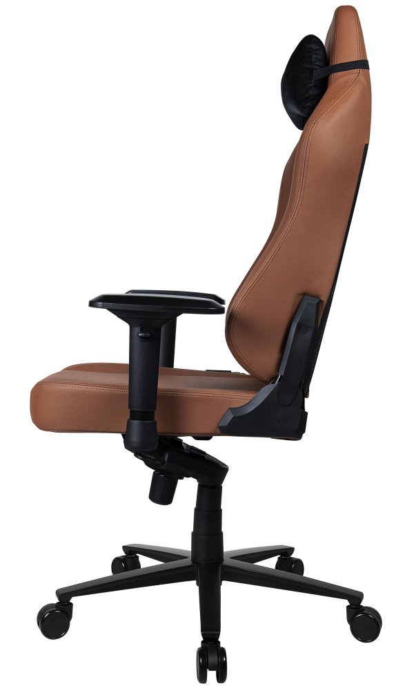 AROZZI herní židle PRIMO Full Premium Leather Brown/ 100% přírodní italská kůže/ hnědá