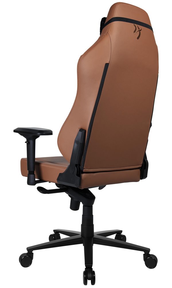 AROZZI herní židle PRIMO Full Premium Leather Brown/ 100% přírodní italská kůže/ hnědá