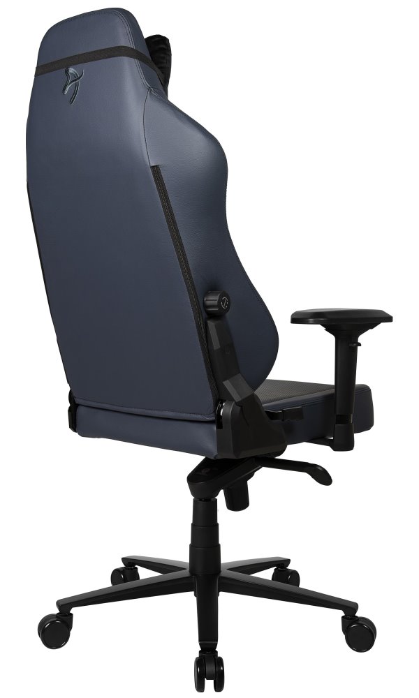 AROZZI herní židle PRIMO Full Premium Leather Ocean/ 100% přírodní italská kůže/ tmavě modrá