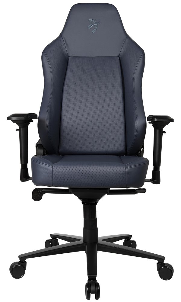 AROZZI herní židle PRIMO Full Premium Leather Ocean/ 100% přírodní italská kůže/ tmavě modrá