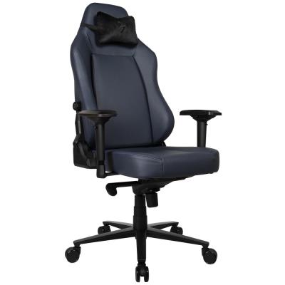 AROZZI herní židle PRIMO Full Premium Leather Ocean/ 100% přírodní italská kůže/ tmavě modrá