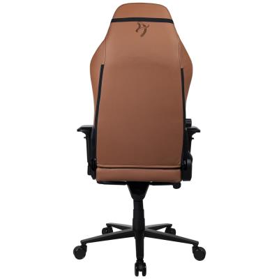 AROZZI herní židle PRIMO Full Premium Leather Brown/ 100% přírodní italská kůže/ hnědá