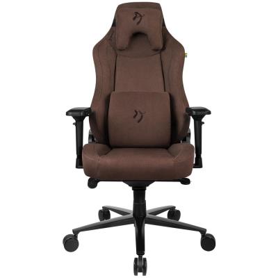 AROZZI herní židle VERNAZZA Supersoft Fabric Brown/ hnědá