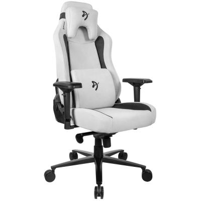 AROZZI herní židle VERNAZZA Supersoft Fabric Light Grey/ světle šedá