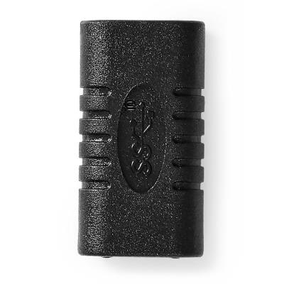NEDIS USB adaptér/ USB 3.2 Gen 2/ USB-C zásuvka/ USB-C zásuvka/ 10 Gbps/ černý