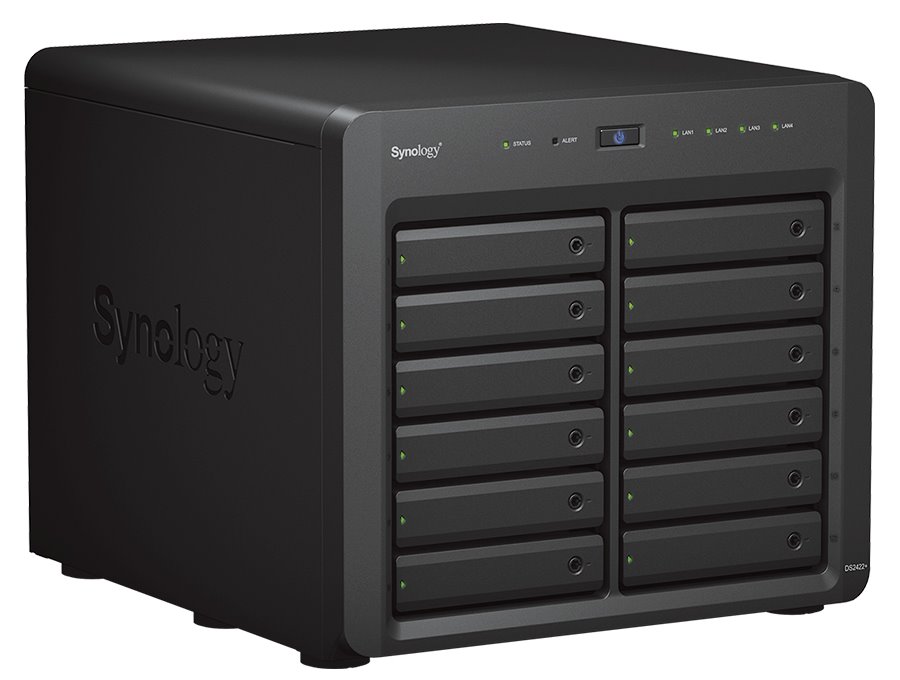 Synology DS2422+   12x SATA, 4GB RAM, 2x USB 3.0, 4x GbE, 1x PCIe