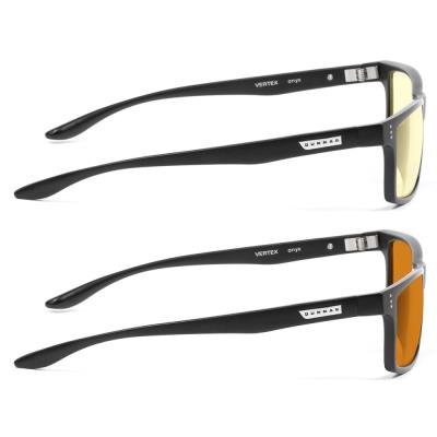 GUNNAR kancelářske/herní brýle 2-PACK VERTEX ONYX * jantarová + jantarová MAX skla* BLF 65 + 98 * GUNNAR focus + pouzdro