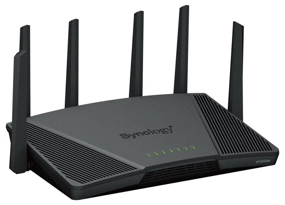 Synology RT6600ax Router 2,4GHz/ 5GHz 802.11a/b/g/n/ac/ax / 1x USB 3.2GEN1/ 1x 2,5GbE WAN/ LAN, 1x1GbE WAN, 3x1GbE LAN
