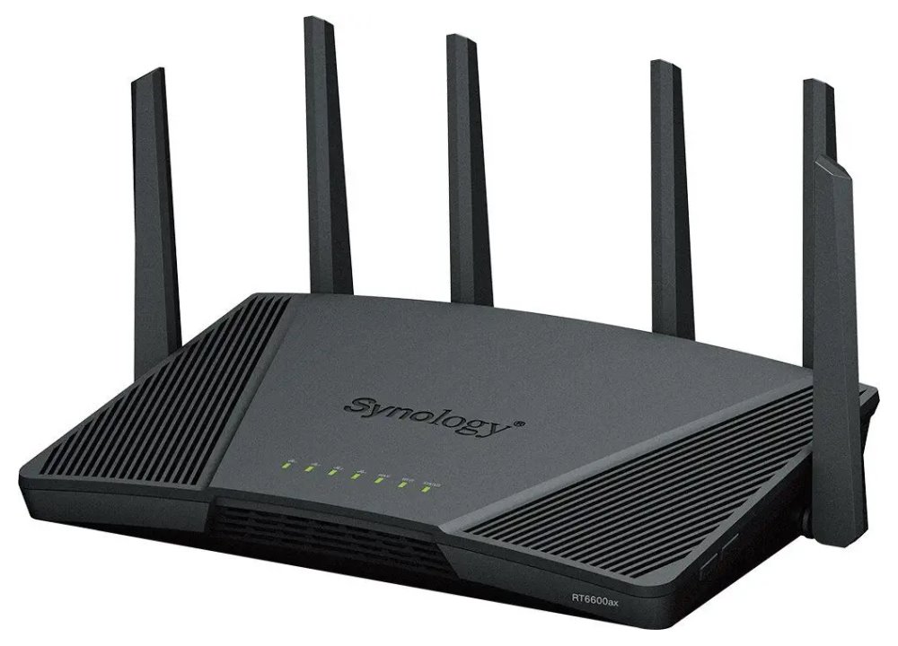Synology RT6600ax Router 2,4GHz/ 5GHz 802.11a/b/g/n/ac/ax / 1x USB 3.2GEN1/ 1x 2,5GbE WAN/ LAN, 1x1GbE WAN, 3x1GbE LAN