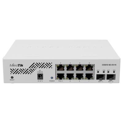 Mikrotik managed Switch CSS610-8G-2S+IN, 8x GbE, 2x 10G SFP+, SwO, zdroj