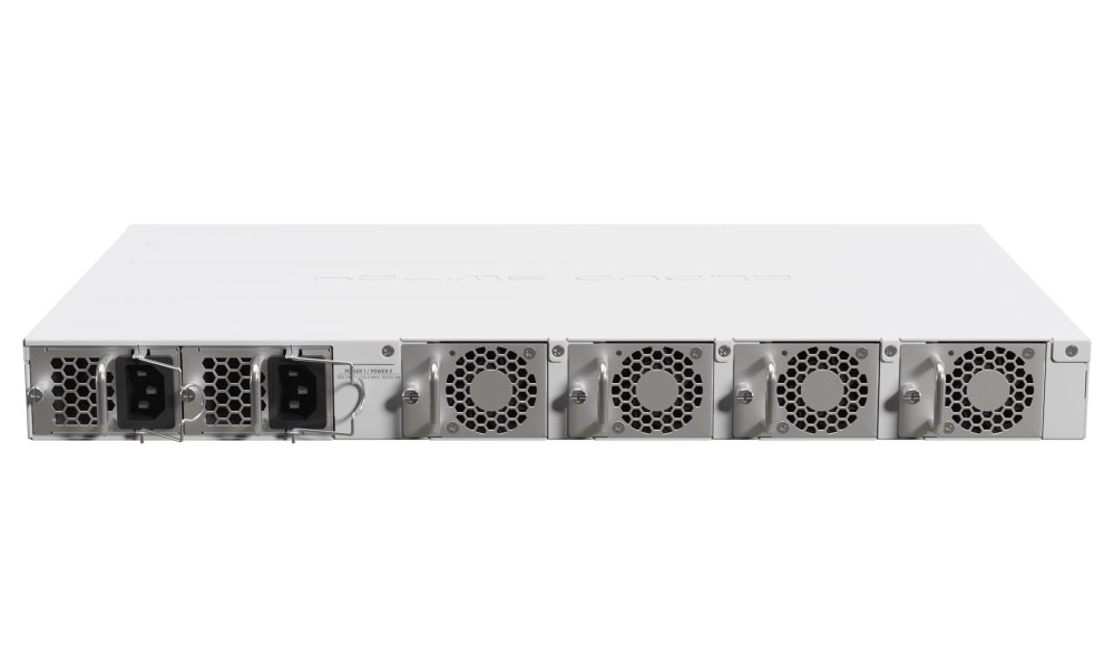 Mikrotik Cloud Switch CRS518-16XS-2XQ-RM, 650 MHz CPU, 64 MB RAM, 1x LAN, 2x QSFP28, 16x SFP28, 2x PSU, L6