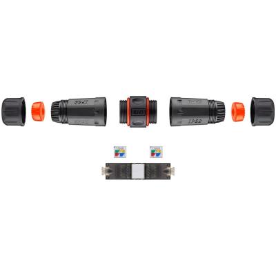 XtendLan spojka, CAT5e/6/6A, STP, voděodolná, instalace kabeláže bez narážení kabelů