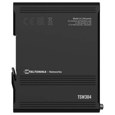 Teltonika průmyslový nemanažovaný switch na DIN lištu TSW304 4port 10/100/1000M
