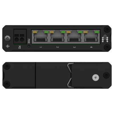 Teltonika průmyslový nemanažovaný switch na DIN lištu TSW304 4port 10/100/1000M