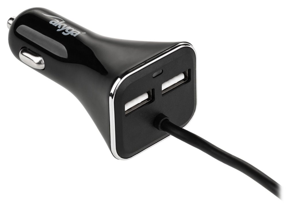 TRX Akyga AK-CH-10 4x USB nabíječka do auta 9A/ 45W/ černá