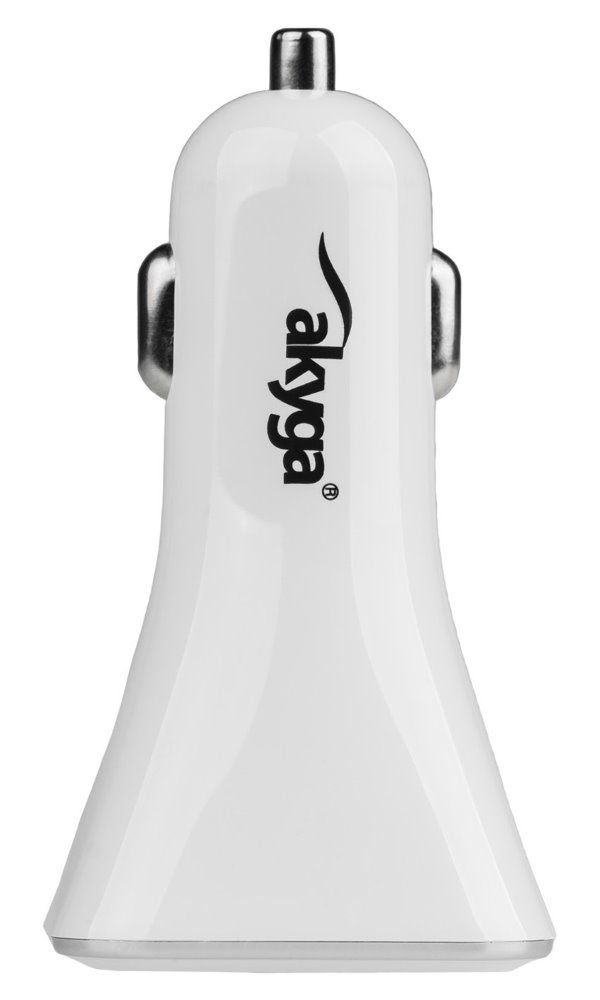 TRX Akyga AK-CH-08 2x USB nabíječka do auta 3A/ 15W/ Quick Charge 3.0/ bílá