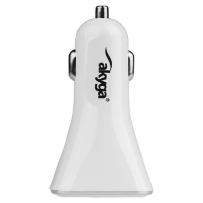TRX Akyga AK-CH-08 2x USB nabíječka do auta 3A/ 15W/ Quick Charge 3.0/ bílá