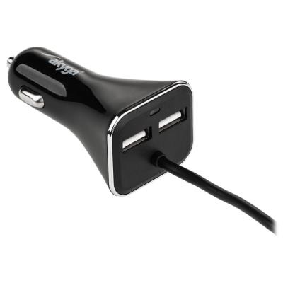 TRX Akyga AK-CH-10 4x USB nabíječka do auta 9A/ 45W/ černá