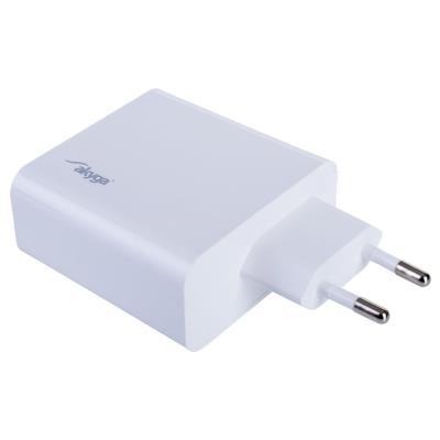TRX Akyga AK-CH-15 USB nabíječka 220V/ 5-20V/ 65W/ USB-C + USB-A/ PD 3.0/ QC 3.0/ AFC/ FCP/ Apple 2.4A/ PPS/ bílá