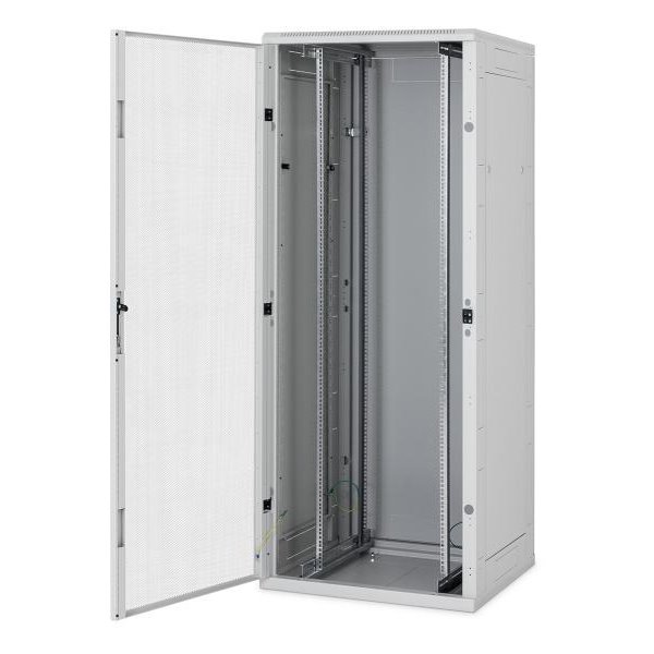 Triton 19" rozvaděč stojanový 42U/800x800, typ RT, nosnost 1200kg, perforované dveře, RAL7035, šedý
