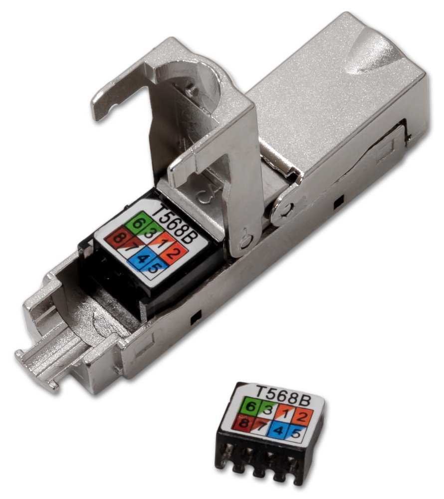 XtendLan spojka, CAT5e/6/6A, STP, voděodolná, instalace kabeláže bez narážení kabelů