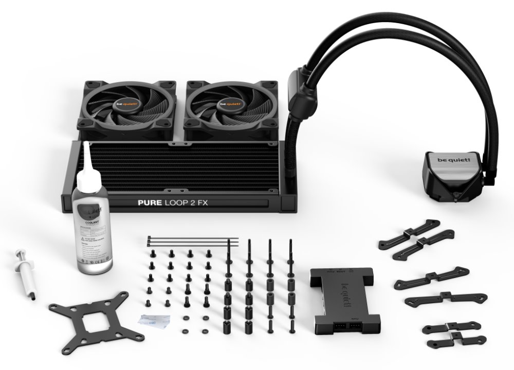 Be quiet! Pure Loop 2 FX AIO 240mm / 2x120mm ARGB /Intel: 1700 / 1200 / 2066 / 1150 / 1151 / 1155 / AMD / AM5 / AM4