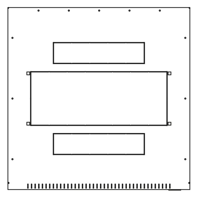 Triton 19" rozvaděč stojanový 42U/600x600, typ RT, nosnost 1200kg, skleněné dveře pravé, RAL7035, šedý