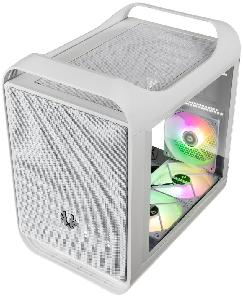 BitFenix skříň Prodigy M 2022 / mATX / 1x60mm +3x120mm ARGB fan / 2xUSB 3.0 / tvrzené sklo / bílá