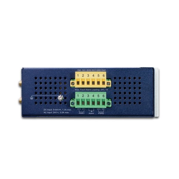 Planet LCG-300W IoT LoRaWAN průmyslová brána, 5x LAN 1Gb, WiFi 2,4+5GHz 802.11ax, DIN, IP30, -40/+75C, 9-54VDC