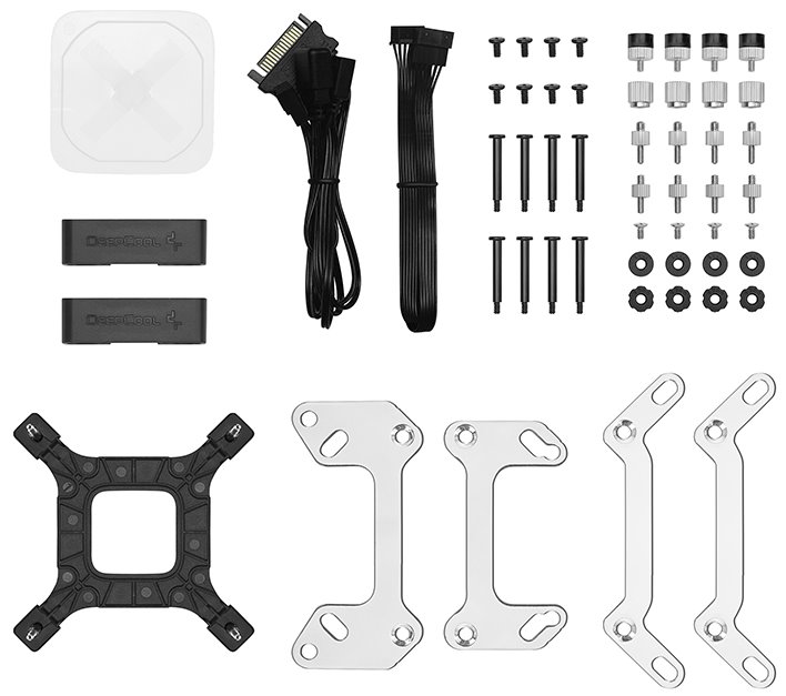 DEEPCOOL vodní chladič LS520 / 2x120 mm fan / ARGB / Intel i AMD