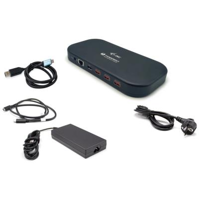 i-tec dokovací stanice Thunderbolt 3 Dual 4K/ 5x USB-A 3.2/ USB-C/ HDMI/ LAN/ micro SD/SD/ Power Delivery 60W