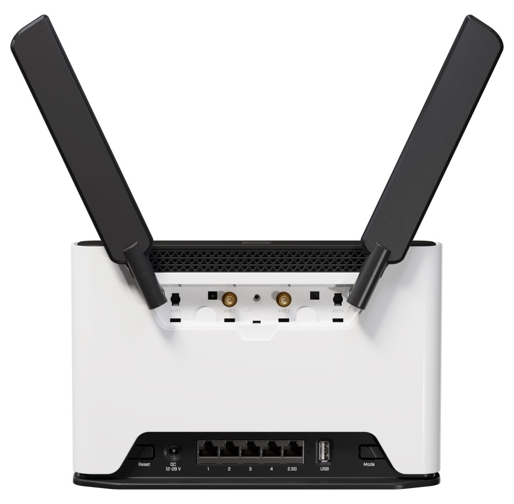 MikroTik Chateau LTE18 ax, 4x GLAN, 1x 2,5 GLAN, 2.4+5GHz, 802.11a/b/g/n/ac/ax, LTE 18, USB 3.0,  L4, indoor