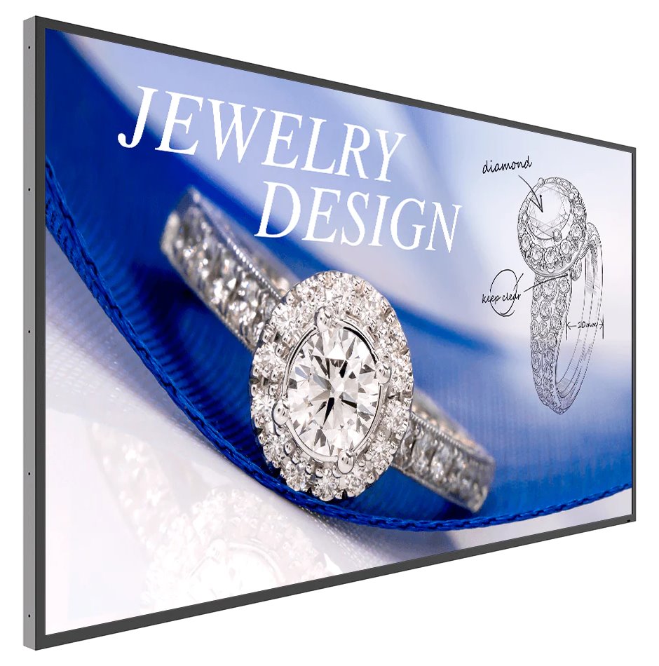 ROZBALENÉ - BENQ panel 43" ST4302S/ Smart Signage/ UHD 4K/ provoz 18/7/ 2x HDMI/ DVI-D/ RJ45/ 2x USB/ Android