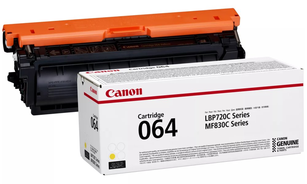 Canon originální toner Cartridge 064 Y žlutý, MF832Cdw 5 000 stran