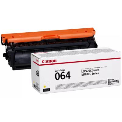Canon originální toner Cartridge 064 Y žlutý, MF832Cdw 5 000 stran