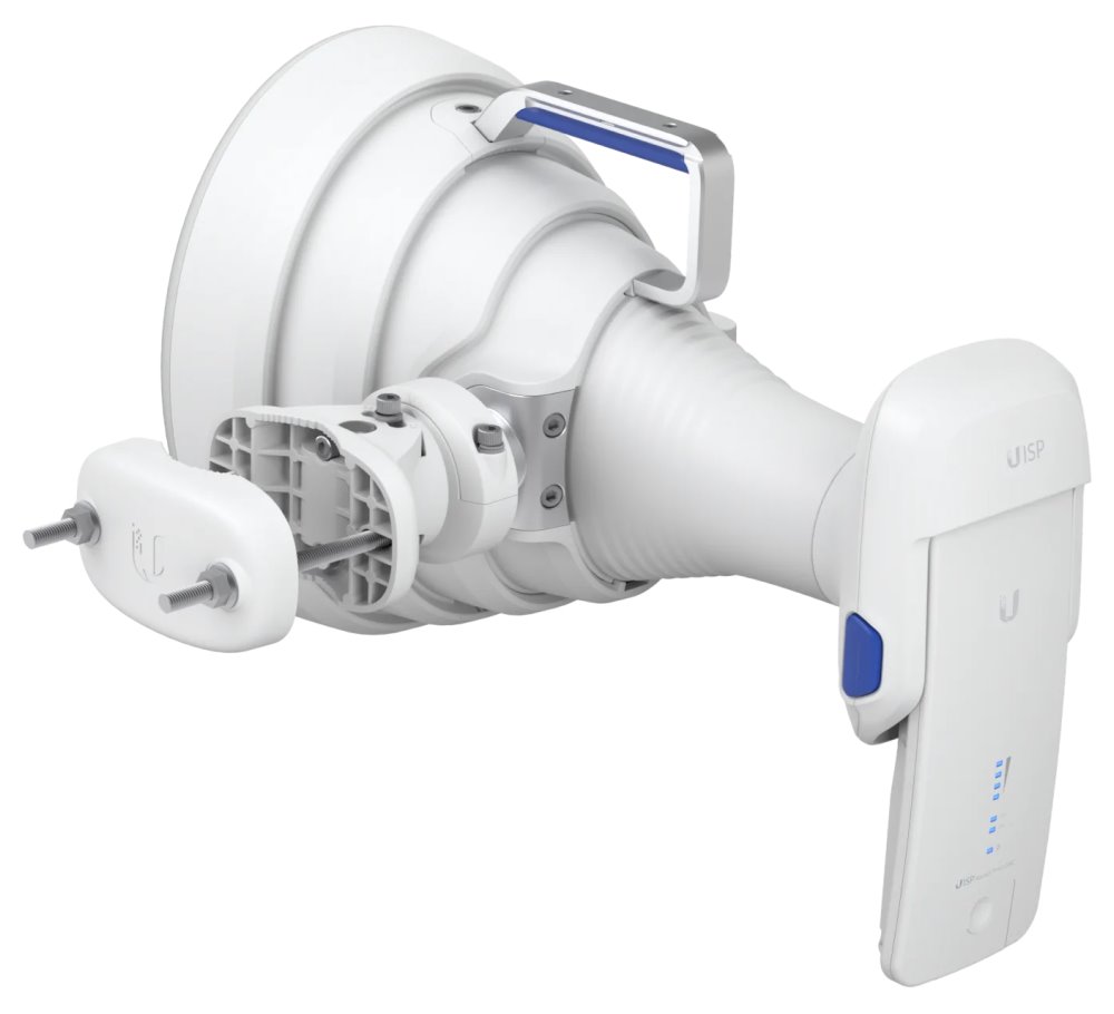 Ubiquiti UISP Horn - horn anténa, 5-6 GHz, zisk 19,5 dBi, úhel 30°, pro airFiber 5XHD, Rocket LTU, Rocket 5AC Prism