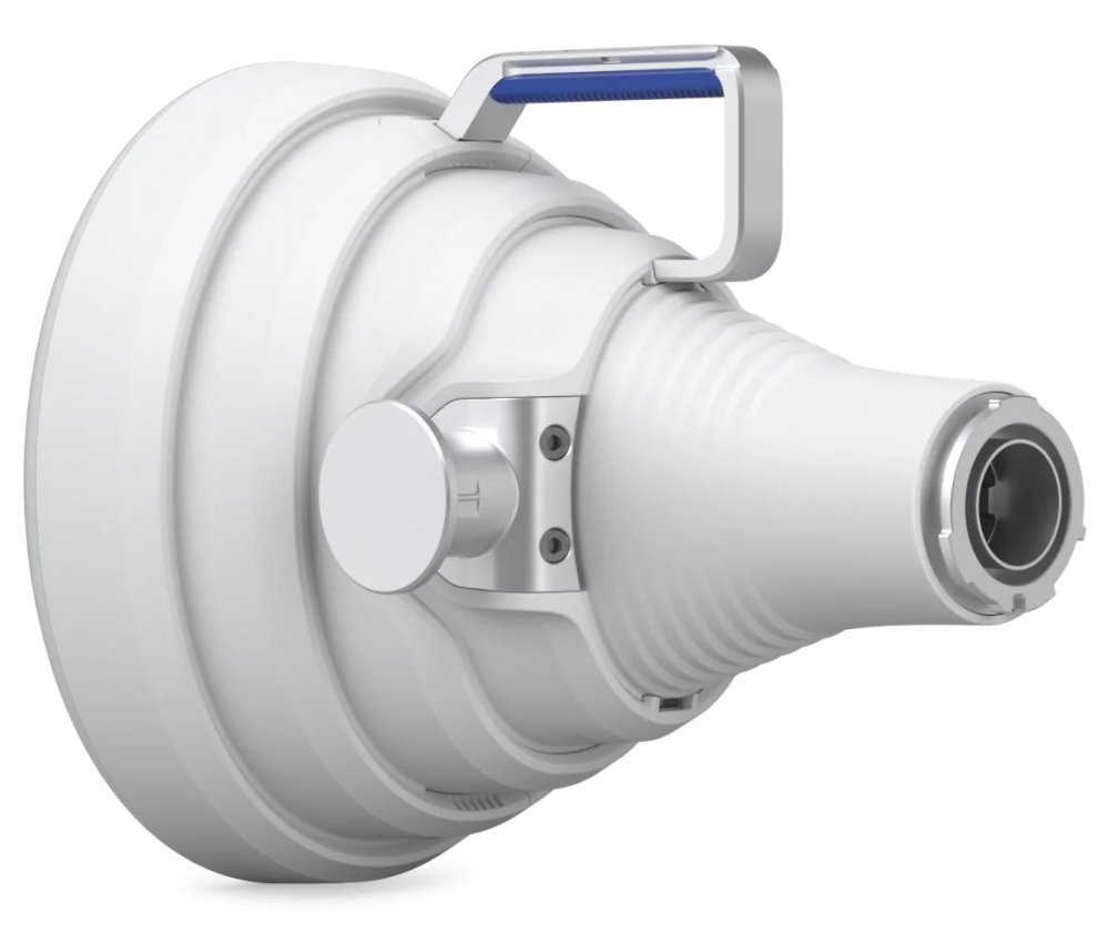 Ubiquiti UISP Horn - horn anténa, 5-6 GHz, zisk 19,5 dBi, úhel 30°, pro airFiber 5XHD, Rocket LTU, Rocket 5AC Prism