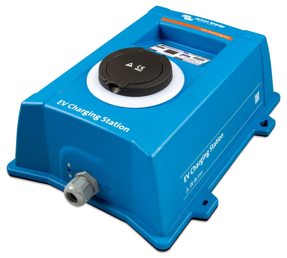 Victron EV nabíjecí stanice pro elektromobily, 22kW, 32A, 3f/1f, Type 2, LCD displej, bez kabelu