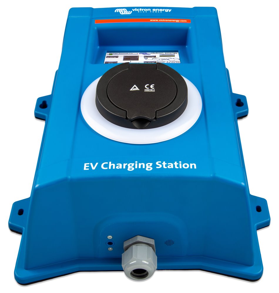 Victron EV nabíjecí stanice pro elektromobily, 22kW, 32A, 3f/1f, Type 2, LCD displej, bez kabelu