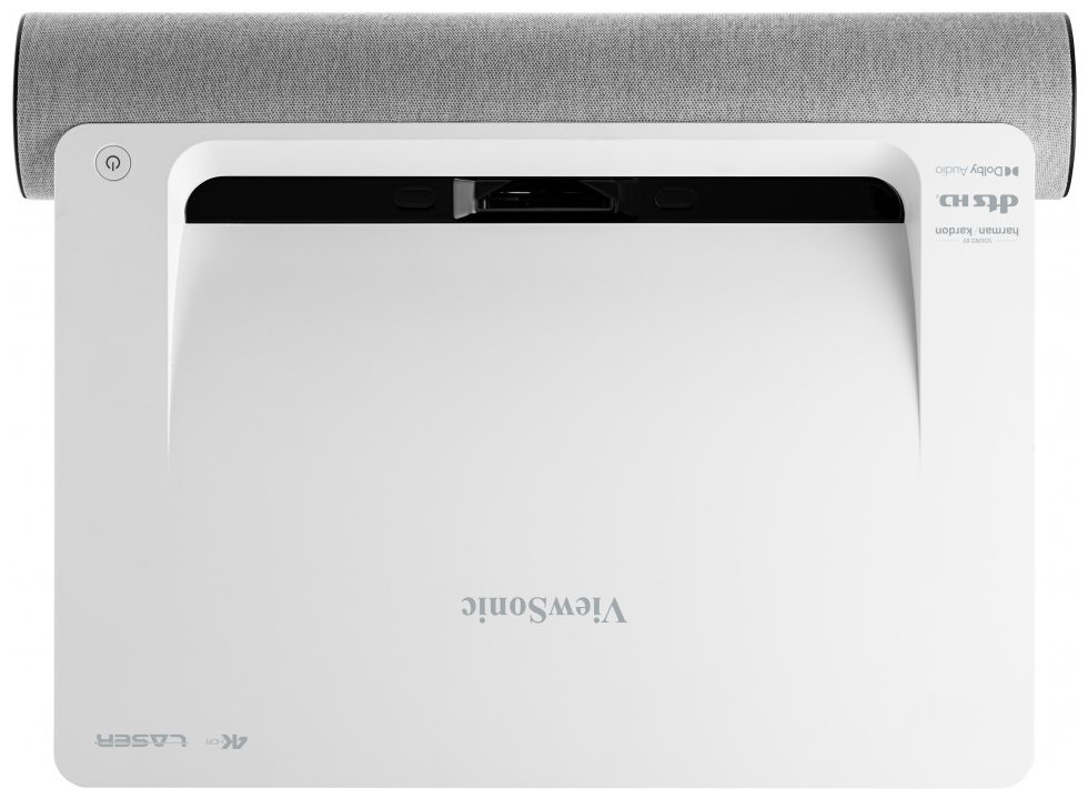 ViewSonic X2000L-4K/DLP laser/ ultraShortThrow/2000 ANSI/3000000:1/Repro/AV/2xHDMI/2xUSB/RJ45/WiFi/phone control/bílý