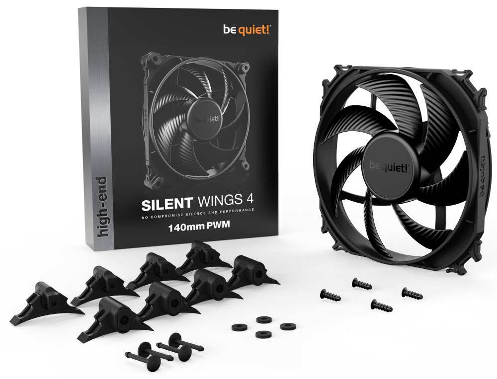 Be quiet! / ventilátor Silent Wings 4 / 140mm / PWM / 4-pin / 13,6dBA