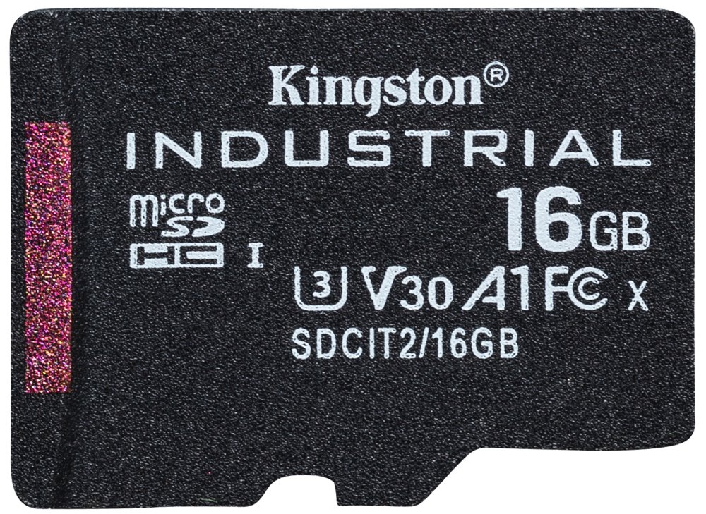 KINGSTON 16GB microSDHC / Industrial Temp / UHS-I / U3 / vč. adaptéru