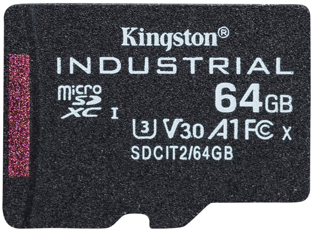 KINGSTON 64GB microSDXC / Industrial Temp / UHS-I / U3 / vč. adaptéru
