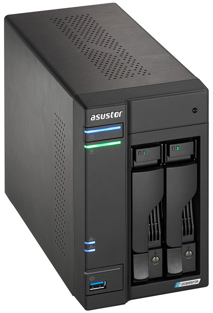 Asustor NAS AS6702T / 2x 2,5"/3,5" SATA III/ Celeron N5105 2.0 GHz/ 4GB/ 2x 2.5GbE/ 4x M.2/ 2x USB 3.2/ HDMI+IR