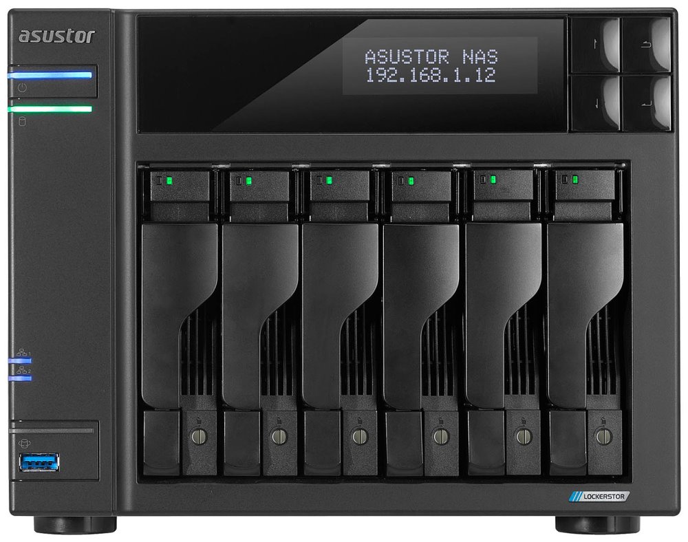 Asustor NAS AS6706T / 6x 2,5"/3,5" SATA III/ Celeron N5105 2.0 GHz/ 8GB/ 2x 2.5GbE/ 4x M.2/ PCIe / 2x USB 3.2/ HDMI+IR