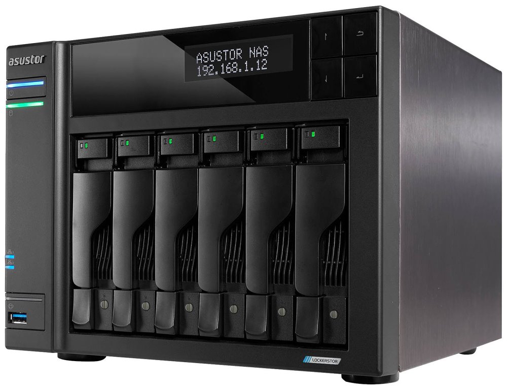 Asustor NAS AS6706T / 6x 2,5"/3,5" SATA III/ Celeron N5105 2.0 GHz/ 8GB/ 2x 2.5GbE/ 4x M.2/ PCIe / 2x USB 3.2/ HDMI+IR